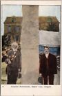 Baker City, Oregon Postcard "granite Monument" Ezra Meeker Oregon Trail C1900s