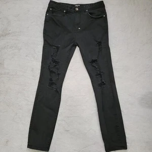 AKOO Herren 36 (eigentlich 33x31) No Rivals Skulk Fit Distressed Stretch Jeans schwarz - Bild 1 von 16