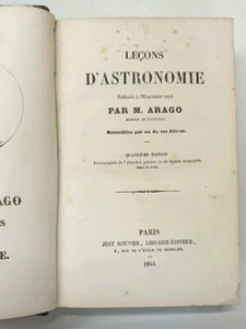 LECONS D'ASTRONOMIE M ARAGO 1845 - Imagen 1 de 23