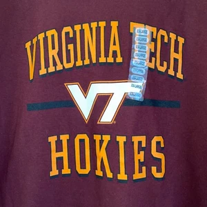 Virginia Tech Hokies Short Sleeve T-Shirt Size 2XL Maroon - Picture 1 of 4