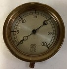 Vintage Antique - ASHCROFT Boiler Steam GAUGE - Steampunk Brass 5-3/8” Gage