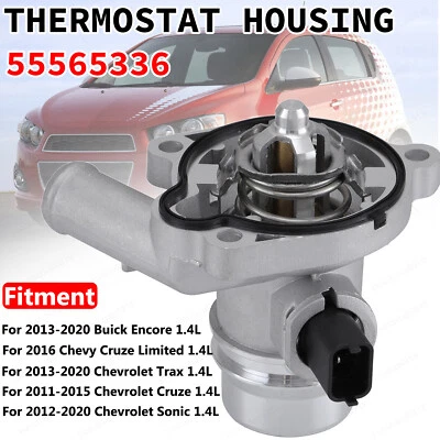 Thermostat Housing For Chevrolet Cruze Sonic 1.4L 2011 2012 2013 2014 2015 2016 - Image 1 of 4