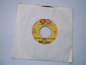 MARVIN GAYE TAMMI TERRELL You Ain't Livin Till You You're Lovin 45 RPM 7" Record - Foto 1 di 6