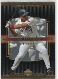 2002 UD Ultimate Collection IVAN RODRIGUEZ # 411/799 Base 57 - Imagen 1 de 2
