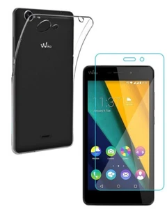Für WIKO PULP FAB 4G HARTGLAS BILDSCHIRMSCHUTZ + DURCHSICHTIGES SILIKON TPU HÜLLE - Bild 1 von 12