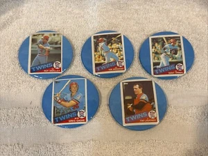 Lot of 5 Diff Minnesota Twins 1985 Topps Cards 2 1/4 Inch Buttons, Kent Hrbek!! - Picture 1 of 2