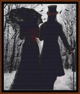 LOVER'S WALK cross stitch pattern (punto cruz) - Picture 1 of 5