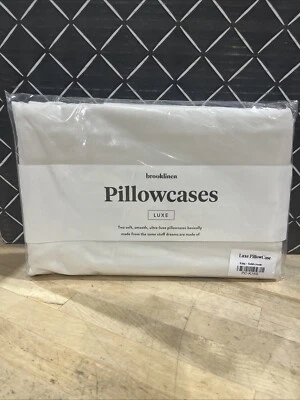 Brooklinen Luxe Pillowcases King Solid Cream PC-K15S