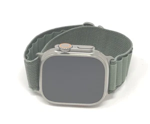 Apple Watch Ultra 49mm Titanium 1st Gen Green Alpine Loop GPS Cellular Very Good - Picture 1 of 4