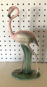 Rare Vintage Will George Pasadena Flamingo Standing Figurine 11 1/2 Tall Signed - Picture 1 of 24