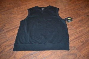 B25- NWT Roundtree & Yorke Silky Finish Collection Black Vest Size M MSRP $39.50 - Picture 1 of 5