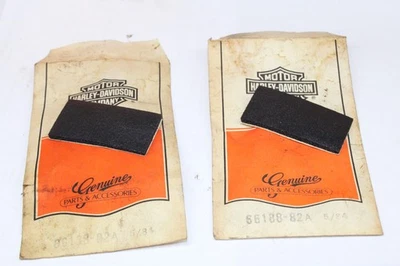 Qty 2 GENUINE Harley-Davidson Battery Bracket Cushions 66188-82A - FXR FXRT NOS - Image 1 of 4