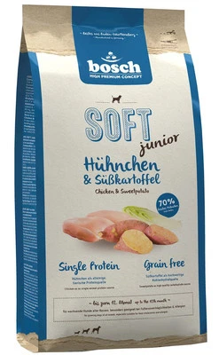 4015598014557 BOSCH Soft Junior Chicken and sweet potatoes - trockenfutter für H - Bild 1 von 2