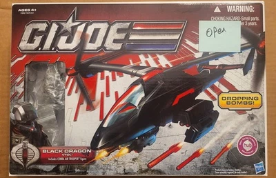 GI Joe 30 Aniversario Dragón Negro VTOL con Air Viper abierto sin soporte de figura Foto 1 de 2