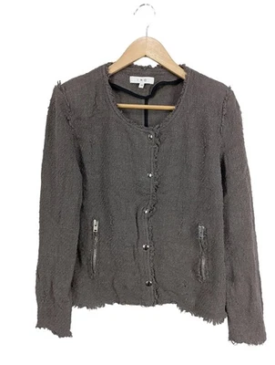 IRO Chaqueta corta Mujeres Chaqueta Talla EU 44 gris claro look casual - Imagen 1 de 4