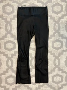 SPRWMN schwarze Leder Schlaghose (Größe: M) - Bild 1 von 3