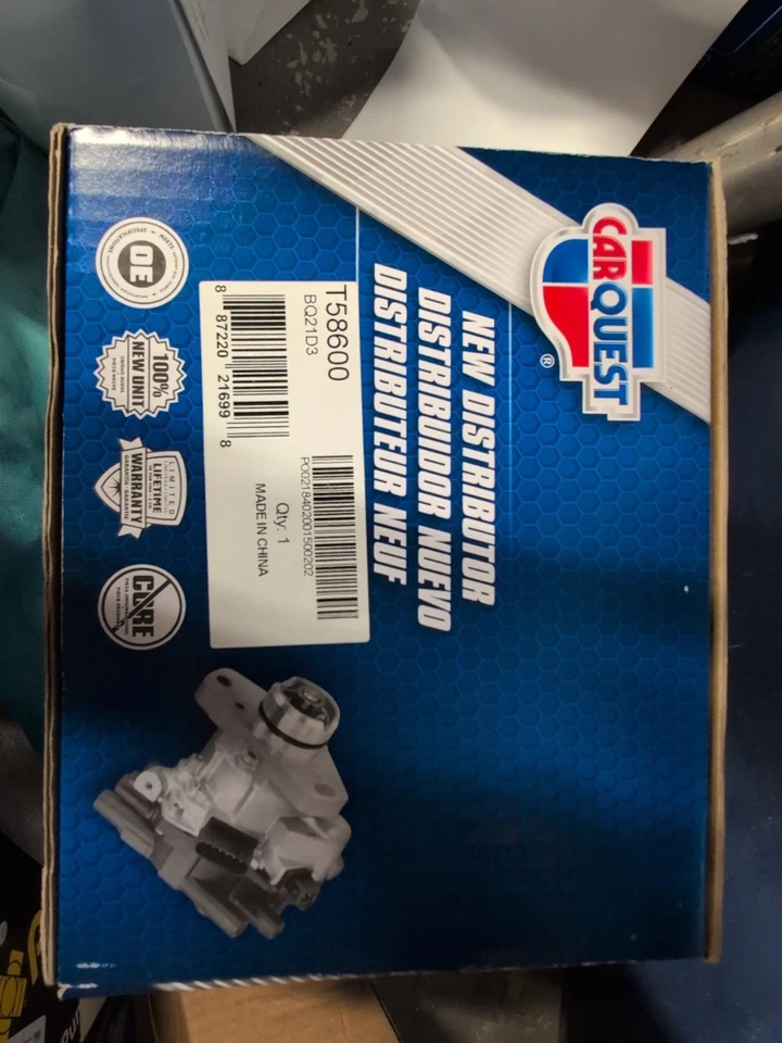 Nuevo distribuidor CARQUEST T58600 para Nissan Frontier, Infinity BQ21D3 Foto 1 de 1