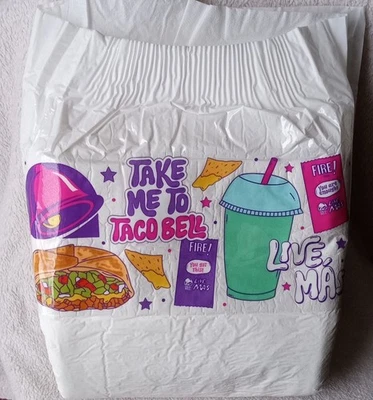  Mega Pañal Desechable ABDL para Adultos - Taco Bell - LEER DESCRIPCIÓN COMPLETA Foto 1 de 2