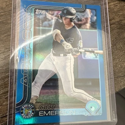 2025 Topps Pro Debut Chrome Colt Emerson Blue /150 Pdc-33 - Image 1 of 2