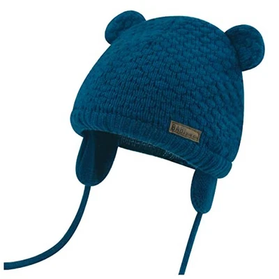  Kids Baby Hat Soft Warm Cable Knit Beanie Toddler Girl 6-12 Months Star Blue - Image 1 of 4