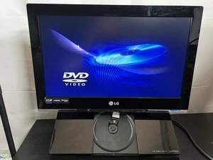 Rare LG 19LU7000 19" HD LCD TV DVD Combi Freeview Gaming HDMI NO Remote - Picture 1 of 16
