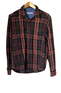 Outerknown Green And Brown Plaid Blanket Shirt - Picture 1 of 7