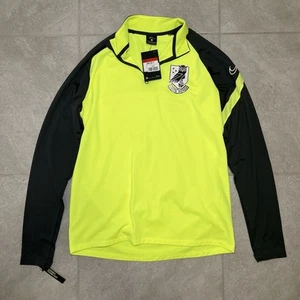 NIKE FUSSBALL "VOLTGRÜN" 1/4 REISSVERSCHLUSS LANGARM PULLOVER [BV6916 702] GRÖSSE LARGE - Bild 1 von 7
