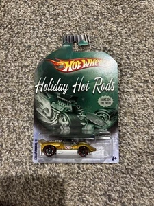 2009 Hot Wheels Holiday Hot Rods Chaparral II Gold W/ Red Rim OH5 - Picture 1 of 11