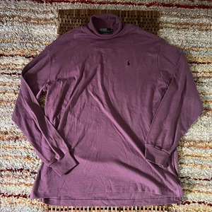 Suéter de cuello alto Polo Ralph Lauren de colección pulóver púrpura para hombre XL DE COLECCIÓN - Imagen 1 de 3