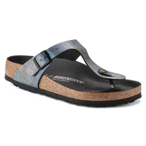 Birkenstock VEGAN Microfiber GIZEH - Black (Iridescent) BNIB 1021232 - Bild 1 von 10