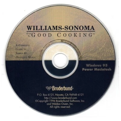 Williams Sonoma Guide To Good Cooking CD-ROM for Win/Mac - NEW CD in SLEEVE - Image 1 of 3