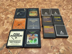 Atari Vintage Spielkassetten 12 Stück ungetestet - zur Reparatur - Bild 1 von 23