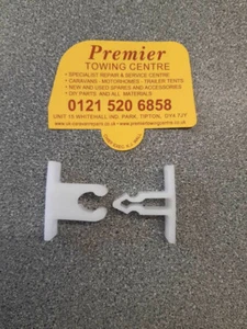 PLASTIC DOOR RETAINER CATCH LATCH KEEP ARROW HEAD WHITE CARAVAN MOTORHOME 86001 - Picture 1 of 4