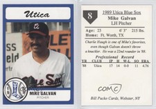 1989 Bill Pucko Utica Blue Sox Michael Galvan #8
