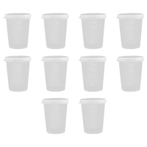 20 Pcs Dosage Cup Plastic Measuring Cups for Liquids Transparent - Picture 1 of 12