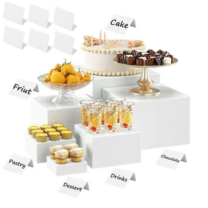 Buffet-Riser, 6-teiliges Desserttisch-Display-Set, Acryl-Riser-Aufsteller - Bild 1 von 1