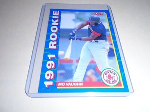 1991 Score ROOKIE #6 MO VAUGHN BOSTON RED SOX 