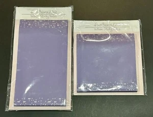 Set of 2 Rose Colored Daze Blueberry Bowfetti Vellum Sticky Notes New In Package - Picture 1 of 2