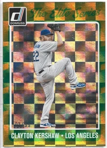 2017 Panini Donruss The Elite Series Gold /99 Clayton Kershaw ES-4 - Picture 1 of 1