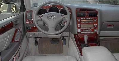 INTERIOR BURL WOOD DASH TRIM KIT FIT LEXUS GS GS300 300 GS400 400 1998 1999 2000 - Image 1 of 4