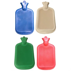 2L Hot Water Bottle Warmer Heat Soft Natural Rubber Bag Relaxing Comfort Winter - Picture 1 of 6