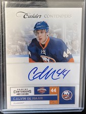 2011-12 Panini Contenders Calvin de Haan Rookie Auto 625/800 New York Islanders