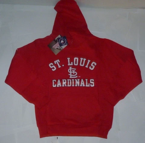 NEW MLB St Louis Cardinals Baseball Hoodie Hooded Sweatshirt M 10 12 NEW NWT Cover