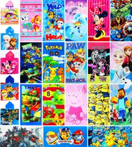 Kids Towel Beach Cotton Bath Pool Swim Paw Patrol Toys Frozen Girl Boys Gift New - Picture 1 of 85