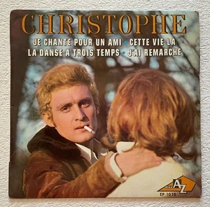 CHRISTOPHE ~ JE CHANTE POUR UN AMI ~ 1966 FRENCH VINYL 7" EP SINGLE + P/S - Picture 1 of 4