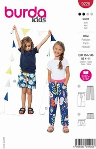 Schnittmuster Kinderhose, Bequemhose, Shorts Burda 9228 104-146 - Bild 1 von 6