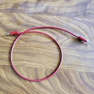 Pomona B-24-2 Bananenstecker Patchkabel, 24 Zoll, rot - Bild 1 von 3