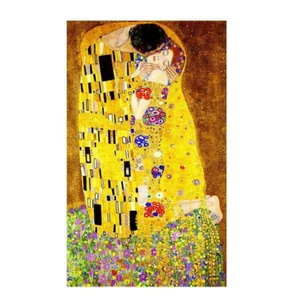 TOILE TABLEAUX  GUSTAV KLIMT LE BAISER 50x70 CM - Imagen 1 de 4