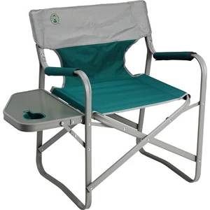 Coleman Outpost Elite Deck Folding Chair w/ Side Table & Cup Holder - Brand New! - Picture 1 of 9