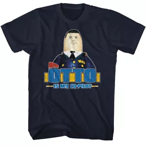 Airplane 1980's Comedy Movie Otto Is My Co-Pilot Men's T Shirt Leslie Neilson - Picture 1 of 3